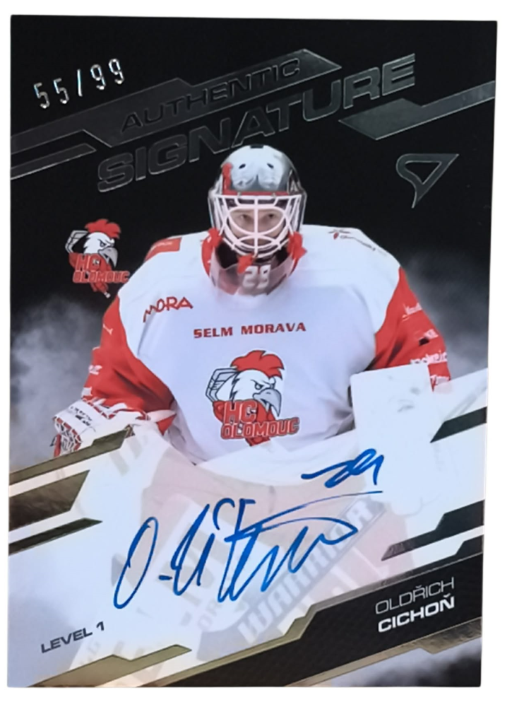 OLDŘICH CICHOŇ SportZoo 2025-26 2.serie Authentic Signature Level 1 82/89 – Autograph – Ano