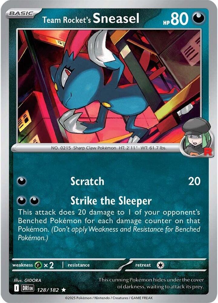 Team Rocket's Sneasel 128/182 Destined Rivals