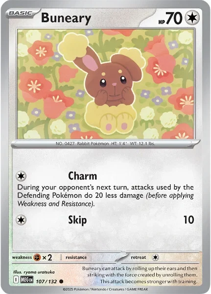 Buneary 107/132 Mega Evolution