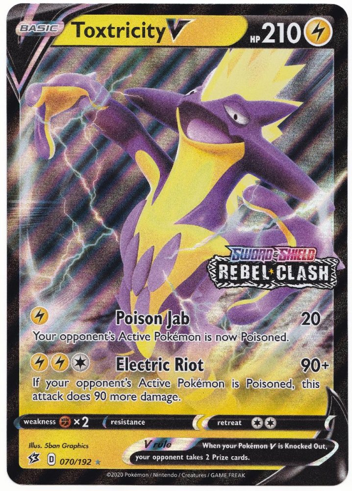 Pokémon Jumbo karta – Toxtricity V