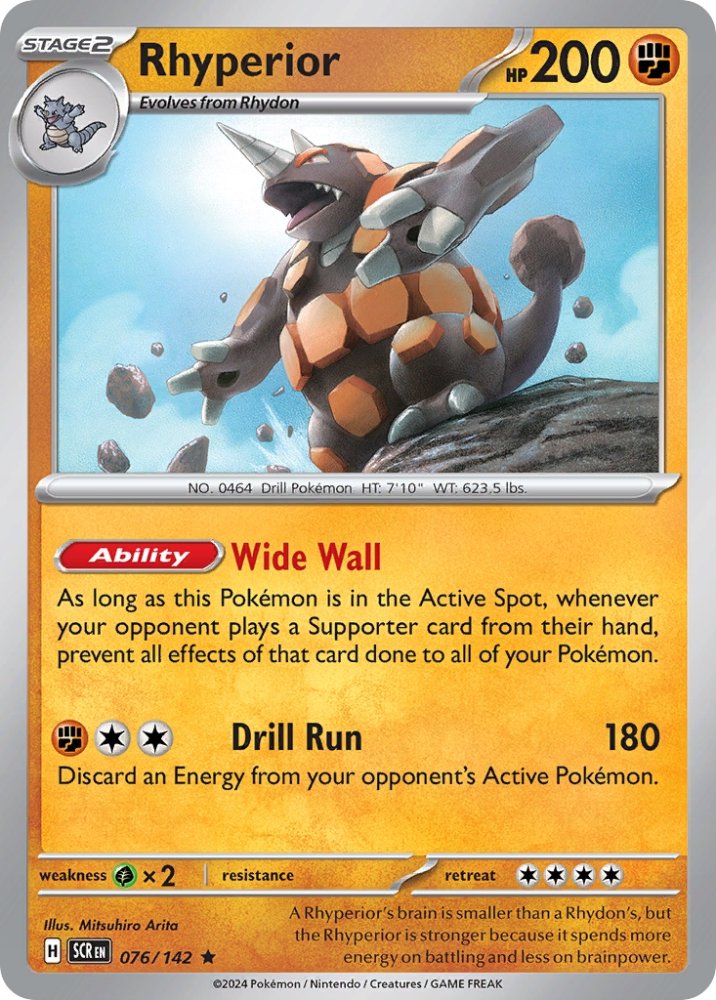Rhyperior 076/142 Stellar Crown – Nintendo