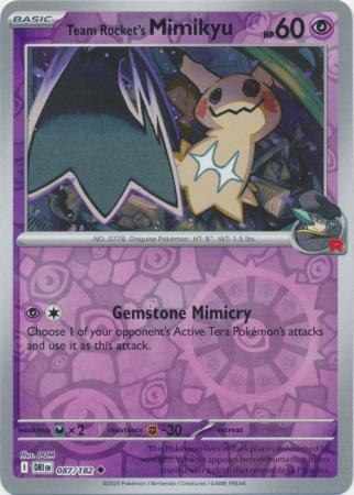 Team Rocket's Mimikyu 087/182 Destined Rivals – Nintendo