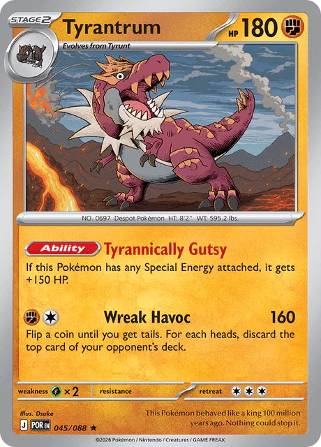 Tyrantrum 045/088 Perfect Order – Nintendo