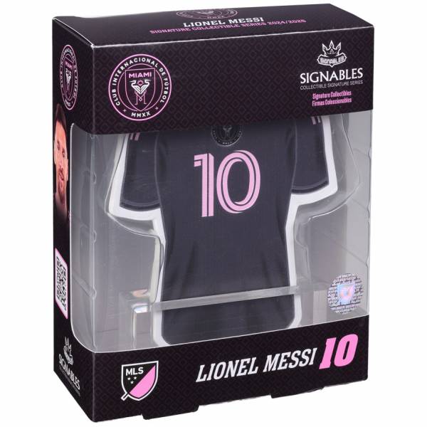 Lionel Messi Inter Miami – fotbalová memorabilie 14 cm-Jersey Black