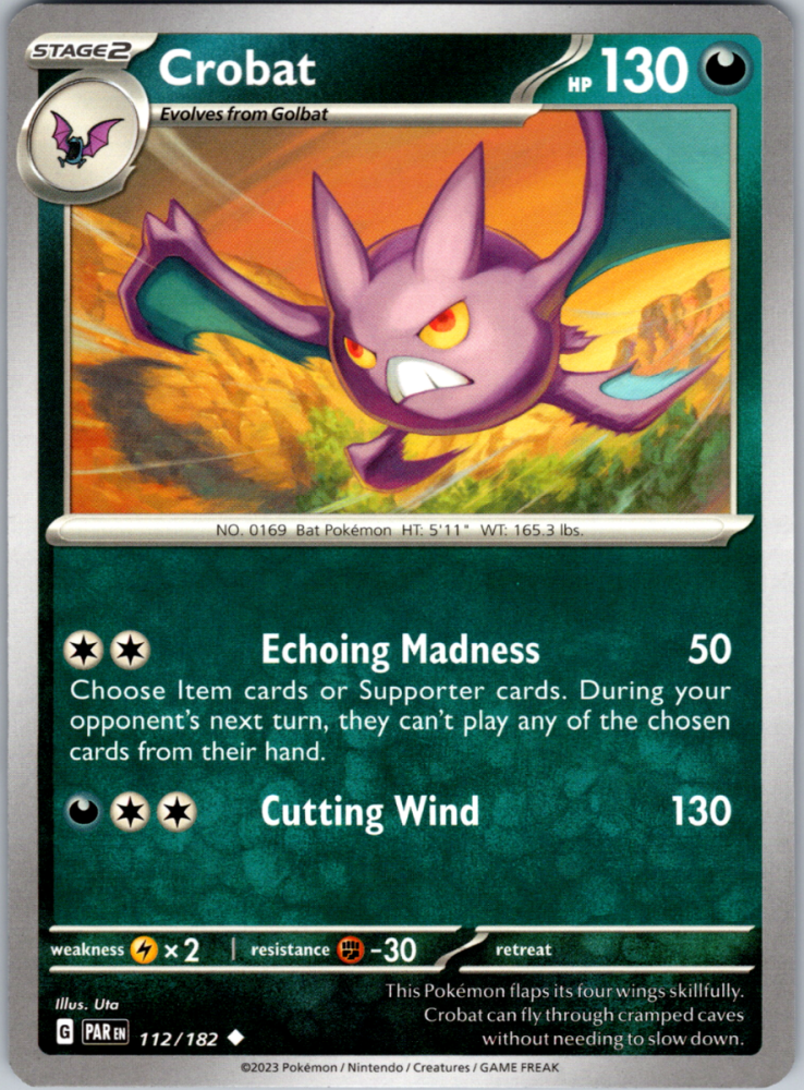 Crobat 112/182 Paradox Rift