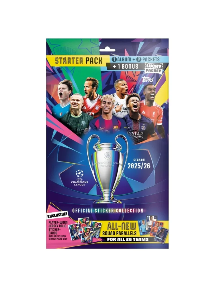 Album Pack samolepek CHAMPIONS LEAGUE 2025/26