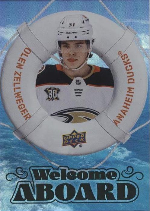 OLEN ZELLWEGER 24-25 UD Hockey Série2 Welcome Aboard Black