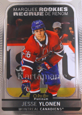 JESSE YLONEN 21-22 O-PEE-CHEE Platinum-MARQUEE ROOKIE – 2021-22 – Upper Deck – Insert