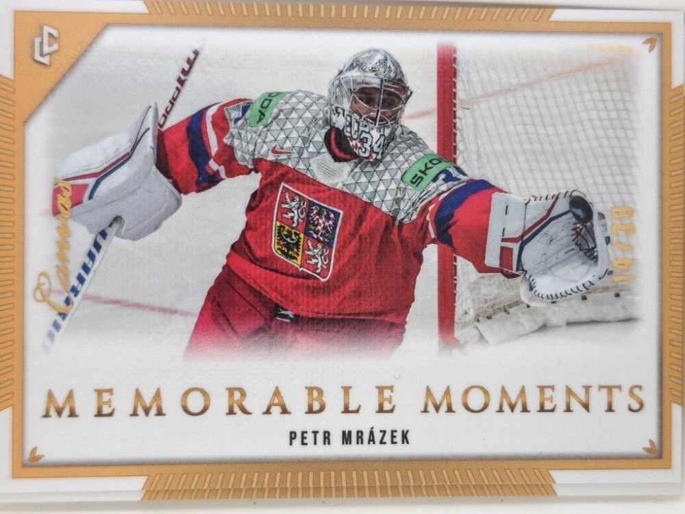 PETR MRÁZEK 2024 Legendary Memorable Moments Canvas 14/30 – 2024-25 – Legendary Cards – Base – Ano
