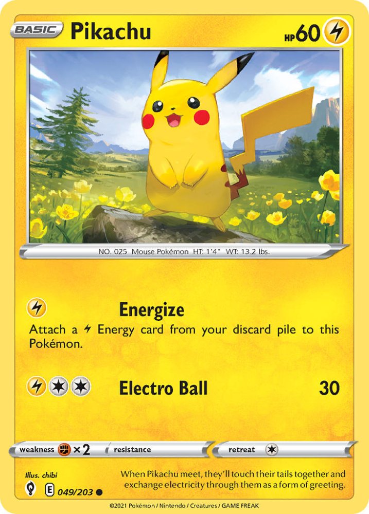 Pikachu 049/203 Evolving Skies – Nintendo