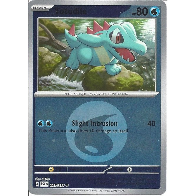 Totodile 041/217 Ascended Heroes – Nintendo