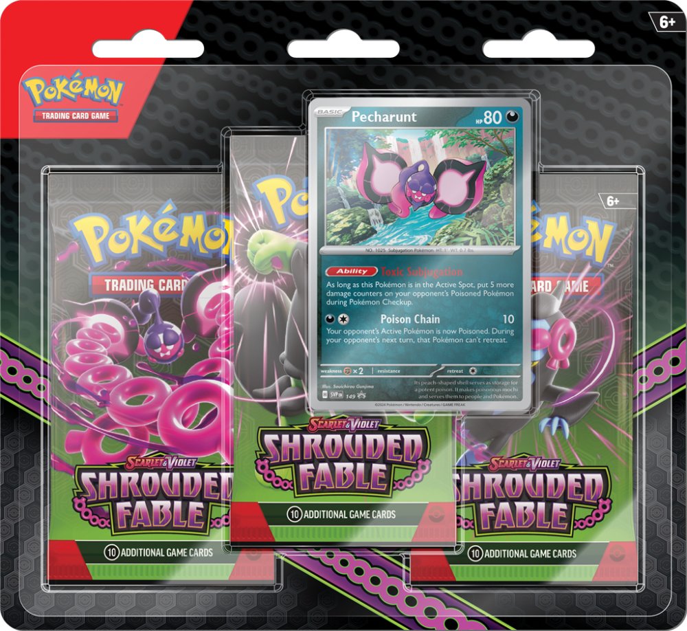 Pokémon - Scarlet & Violet Shrouded Fable 3 Booster Blister: Pecharunt