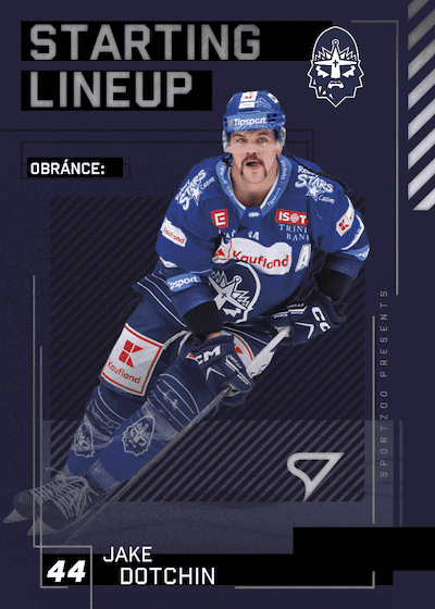 JAKE DOTCHIN 23-24 SportZoo Série2 Tipsport ELH Starting Line-Up – 2023-24 – Insert