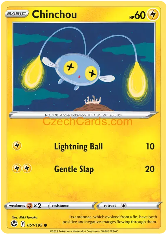 Chinchou 051/195 Silver Tempest
