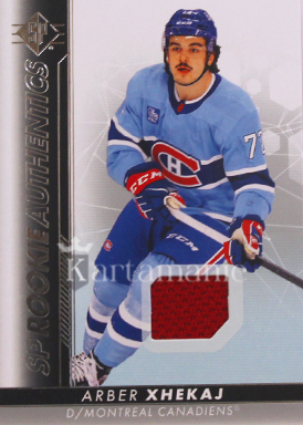 ARBER XHEKAJ 22-23 UD SP ROOKIE AUTHENTICS – 2022-23 – Upper Deck – Game-Used / Memorabilia