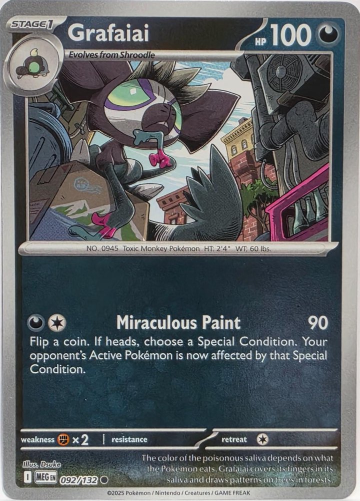 Grafaiai 092/132 Mega Evolution – Nintendo