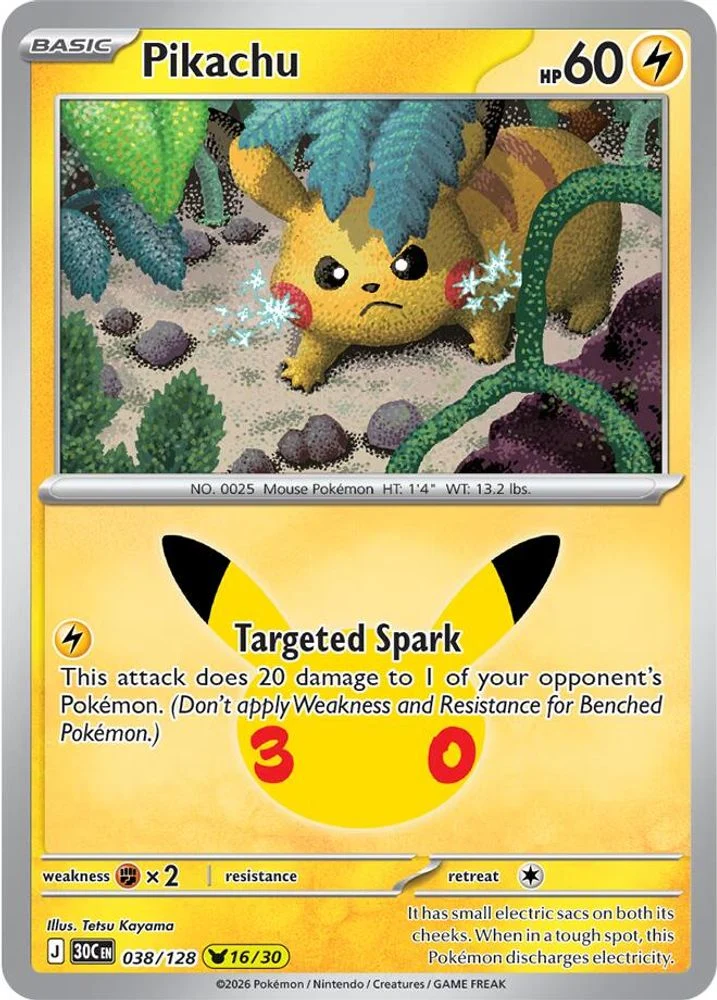 Pikachu 038/128 - 30th Celebration – Nintendo