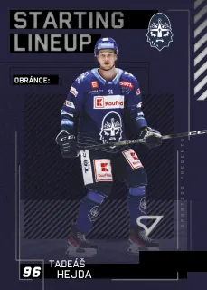 TADEÁŠ HEJDA 23-24 SportZoo Série2 Tipsport ELH Starting Line-Up – 2023-24 – Insert