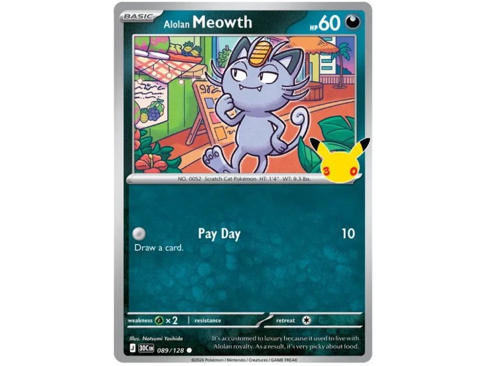 Meowth 089/128 - 30th Celebration