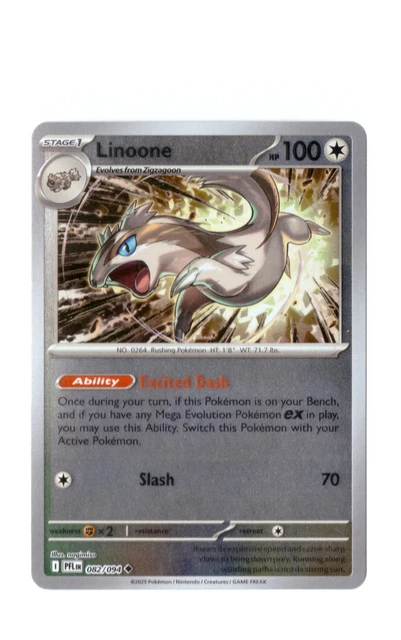 Linoone 082/094 Pitch Black – Nintendo