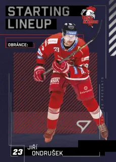 JIŘÍ ONDRUŠEK 23-24 SportZoo Série2 Tipsport ELH Starting Line-Up – 2023-24 – Insert