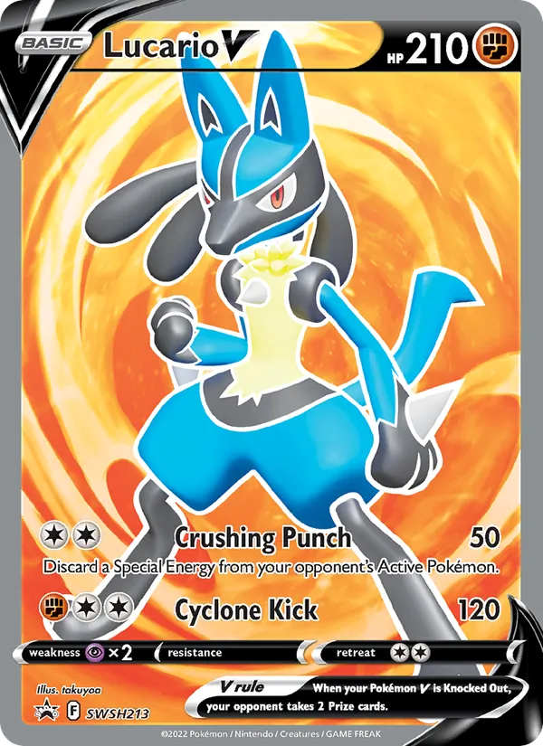 Lucario V – #SWSH213 – SWSH Black Star Promos – holo – en