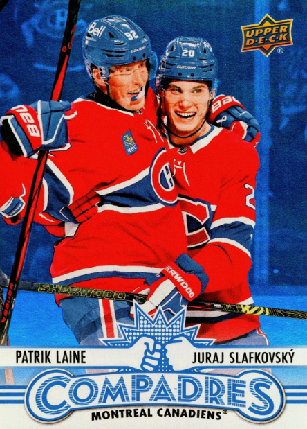 LAINE-SLAFKOVSKY 25-26 UD Hockey Série1 COMPADRES – 2025-26 – Upper Deck – Insert