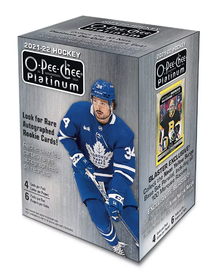 2021-22 Upper Deck O-Pee-Chee Platinum Hockey Blaster Box
