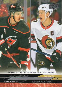 SEBASTIAN AHO / BRADY TKACHUK CL CAROLINA / OTTAWA HURRICANES / SENATORS 24-25 UD Hockey Serie2 – 2024-25 – Upper Deck – Base