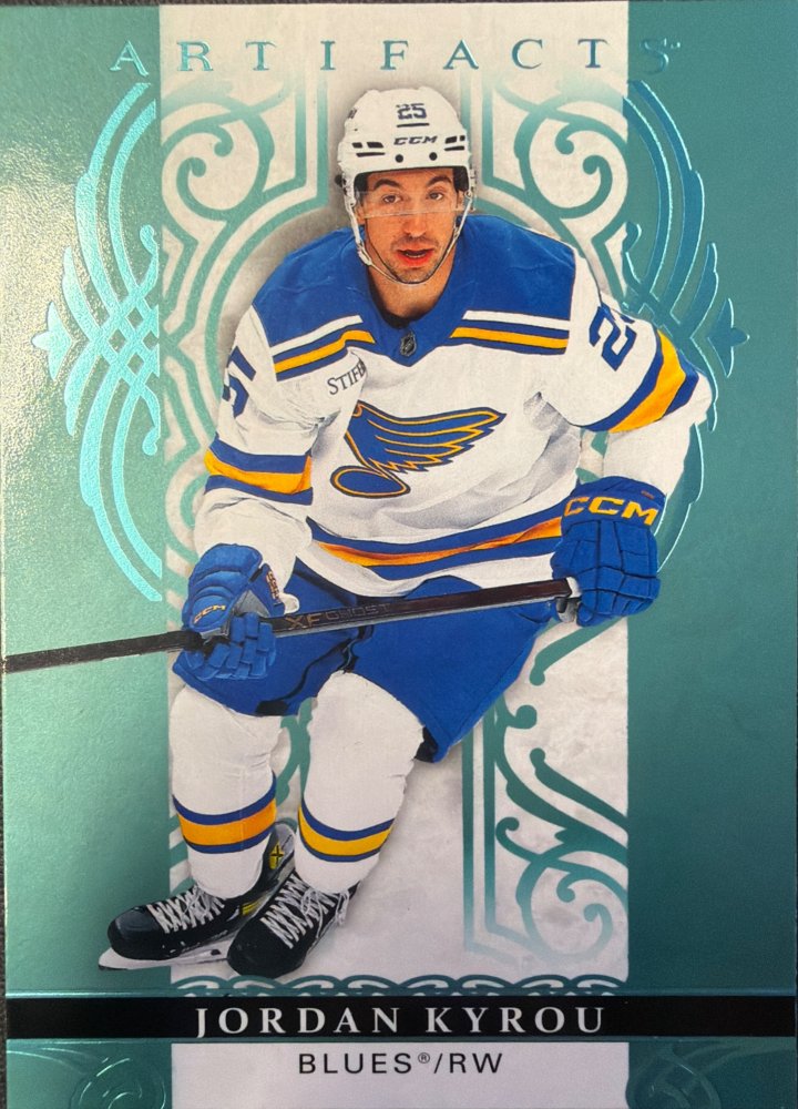 JORDAN KYROU #57 – 2026-27 Upper Deck Artifacts Aqua Blue