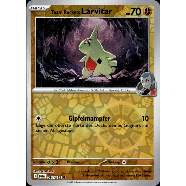 Team Rocket's Larvitar 094/182 Destined Rivals