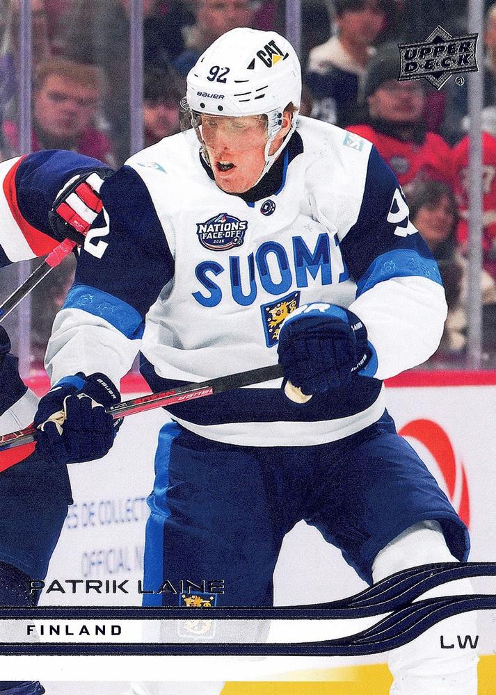 PATRIK LAINE TEAM FINLAND 2025-26 Upper Deck Extended – Base