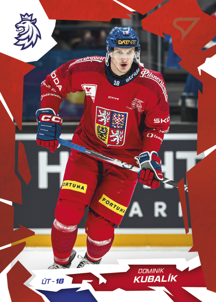 DOMINIK KUBALÍK 2026 Hokejové Česko SportZoo Scarlet Red