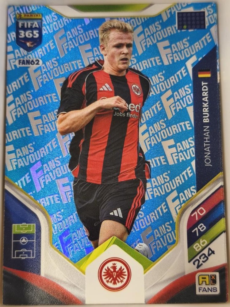 JONATHAN BURKARDT FIFA 2026 Adrenalyn XL Fan Blue