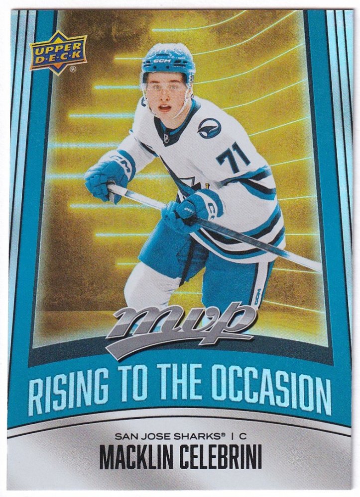 MACKLIN CELEBRINI 2025-26 Upper Deck MVP Rising to the Occasion