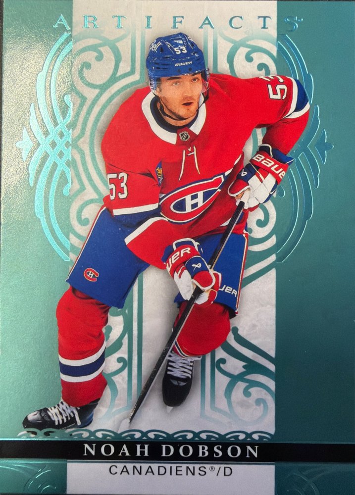 NOAH DOBSON #98 – 2026-27 Upper Deck Artifacts Aqua Blue