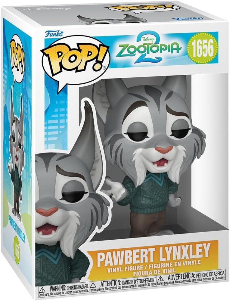 Funko Pop! Disney – Zootopia 2: Pawbert Lynxley #1656