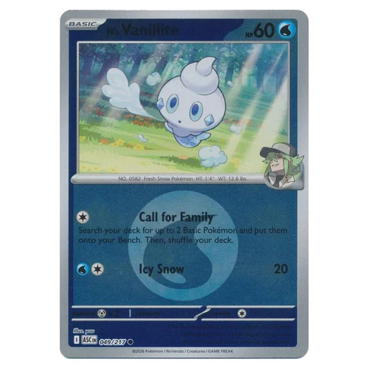 N's Vanillite 049/217 Ascended Heroes