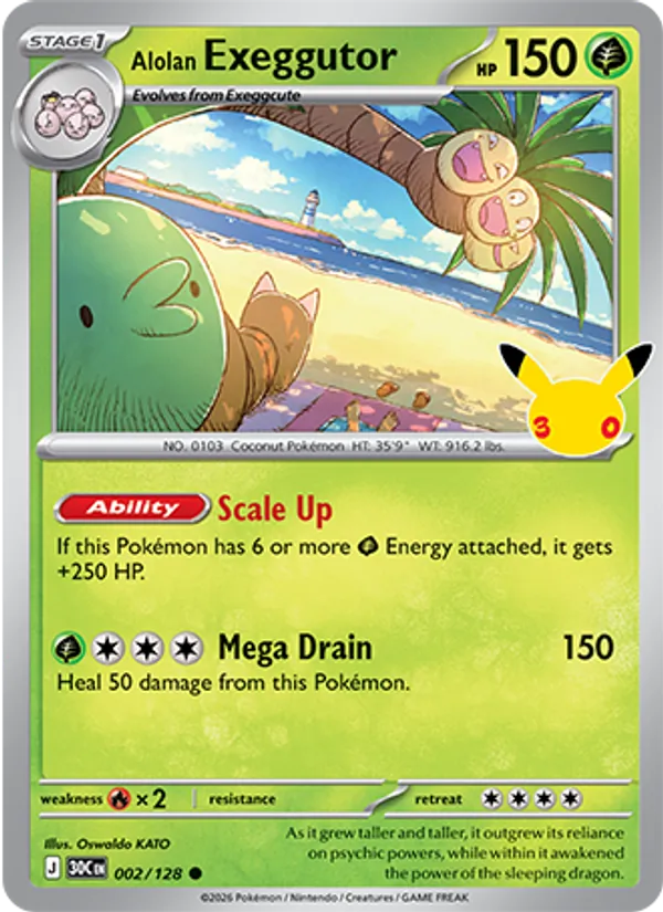 Alolan Exeggutor – #002 – 30th Celebration – holo – en