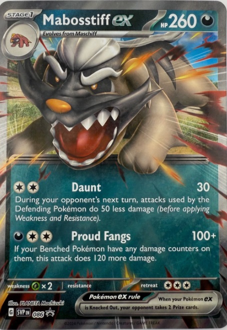 Pokémon Jumbo karta – Mabosstiff ex