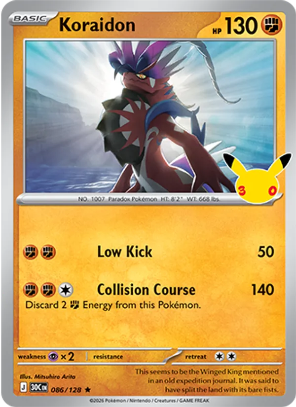 Koraidon – #086 – 30th Celebration – holo – en