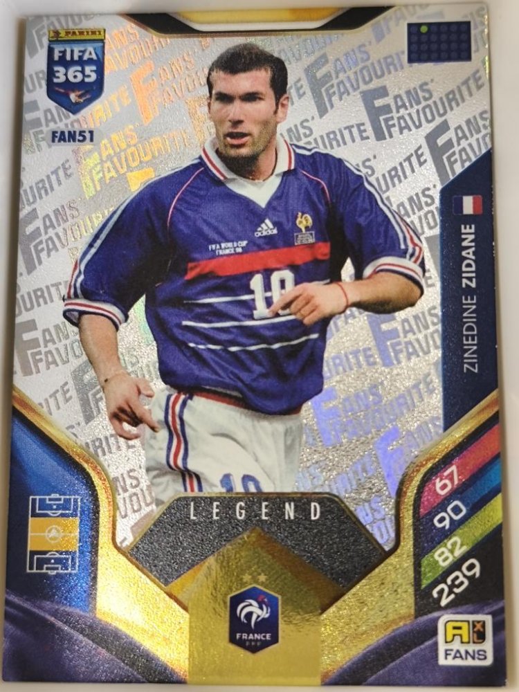 ZINEDINE ZIDANE FIFA 2026 Adrenalyn XL Fan Silver LEGEND