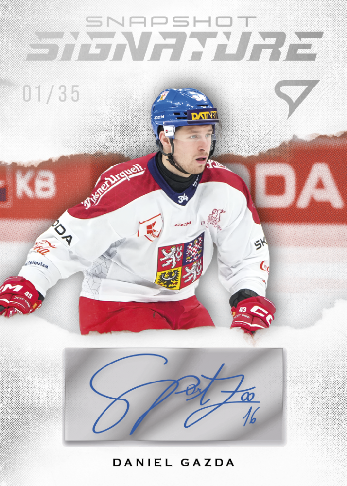 DANIEL GAZDA 2026 Hokejové Česko SportZoo Snapshot Signature 12/35