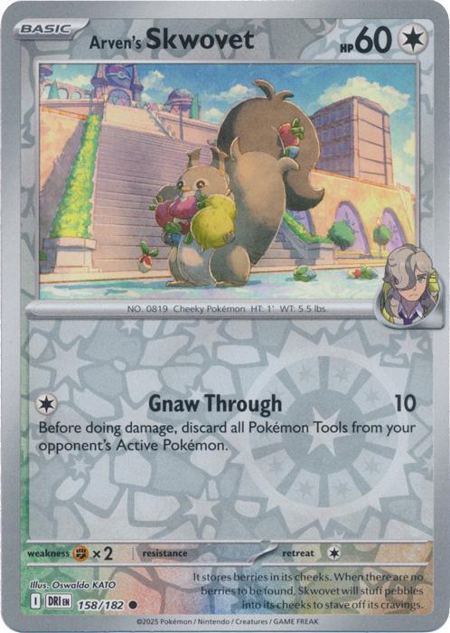 Arven's Skwovet 158/182 Destined Rivals