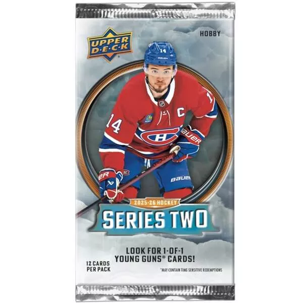 2025-2026 NHL Upper Deck Series Two Hobby Balíček