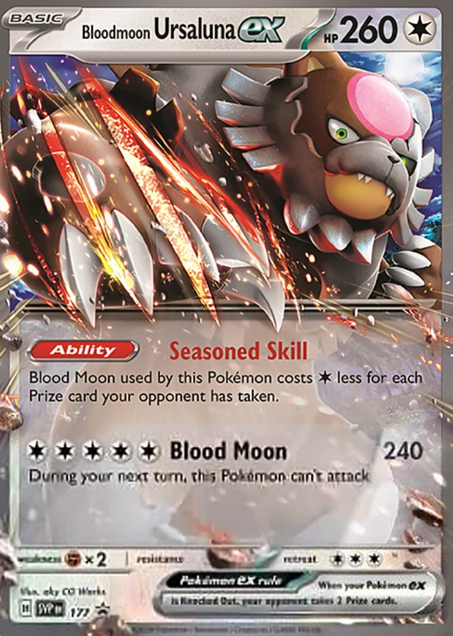 Pokémon Jumbo karta – Bloodmoon Ursaluna EX