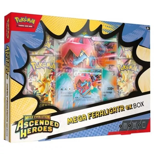 Pokémon Ascended Heroes Mega Feraligatr Ex Box