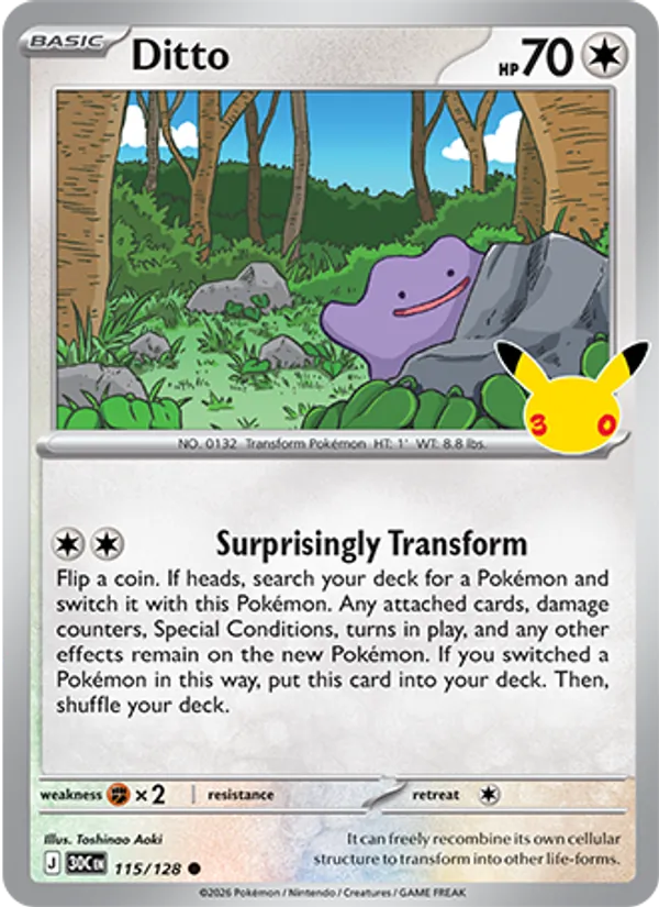 Ditto – #115 – 30th Celebration – holo – en