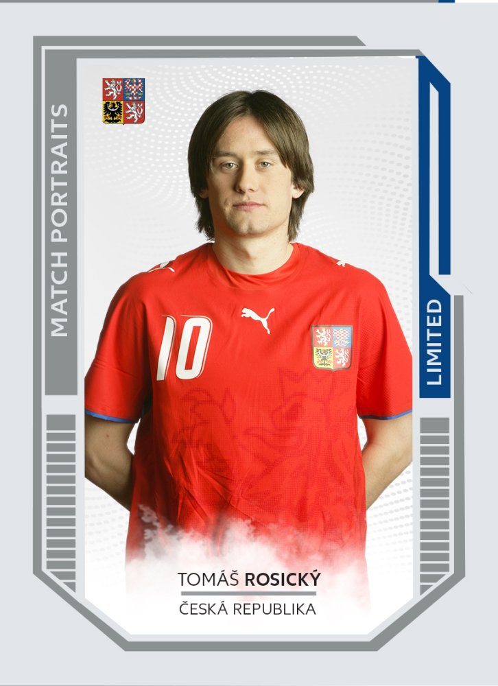 TOMÁŠ ROSICKÝ 2022 Repre v Srdcích Match Portraits – 2021-22 – Insert